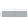 Voir la diapositive 6 : VIDAXL Auvent lateral retractable 160x600 cm Gris
