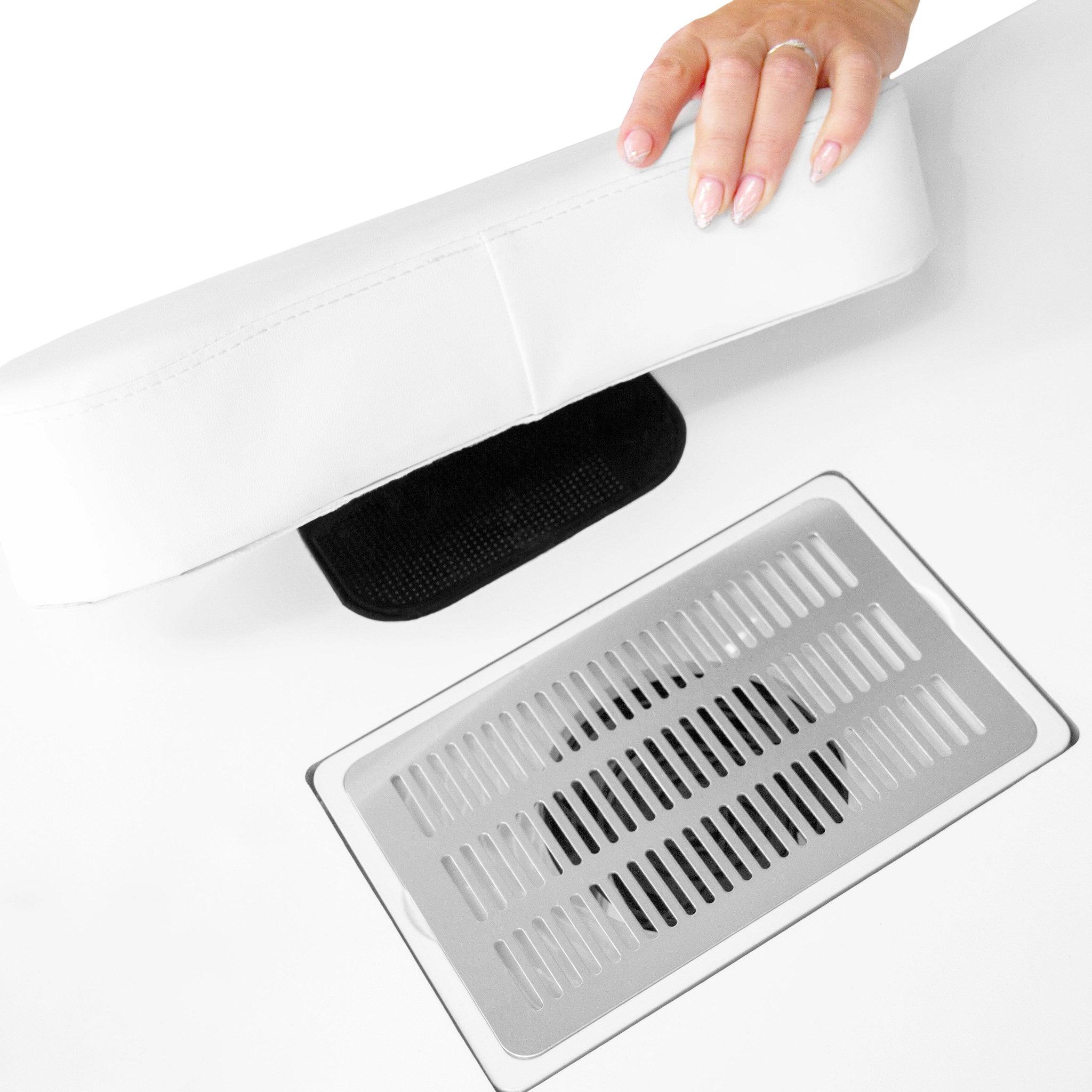 Voir la diapositive 4 : MONSTERSHOP Table de manucure professionnelle & lampe led demi-lune