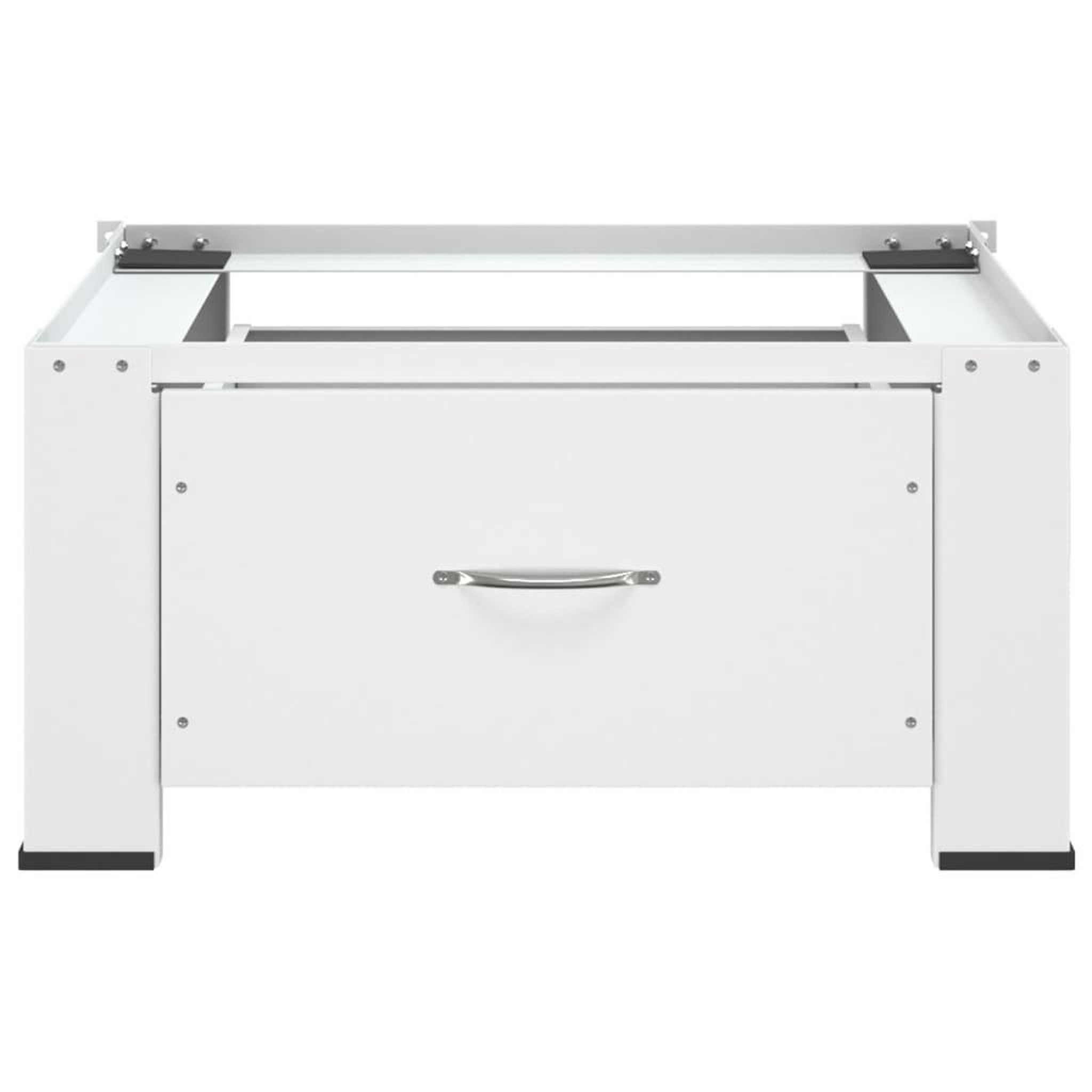 Voir la diapositive 3 : VIDAXL Socle pour machine a laver avec tiroir Blanc
