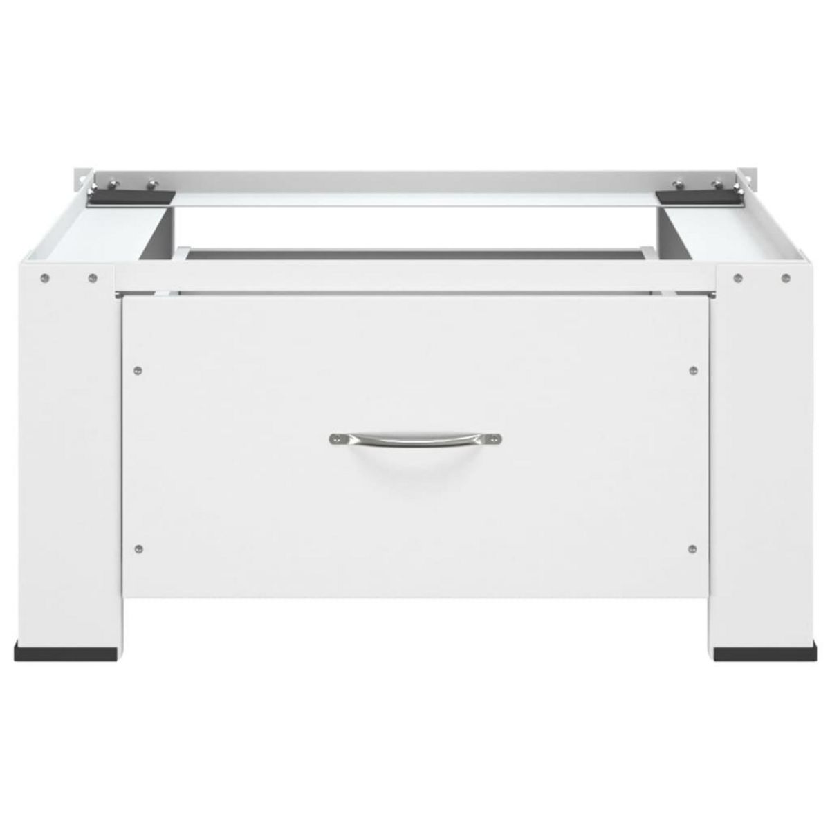 VIDAXL Socle pour machine a laver avec tiroir Blanc