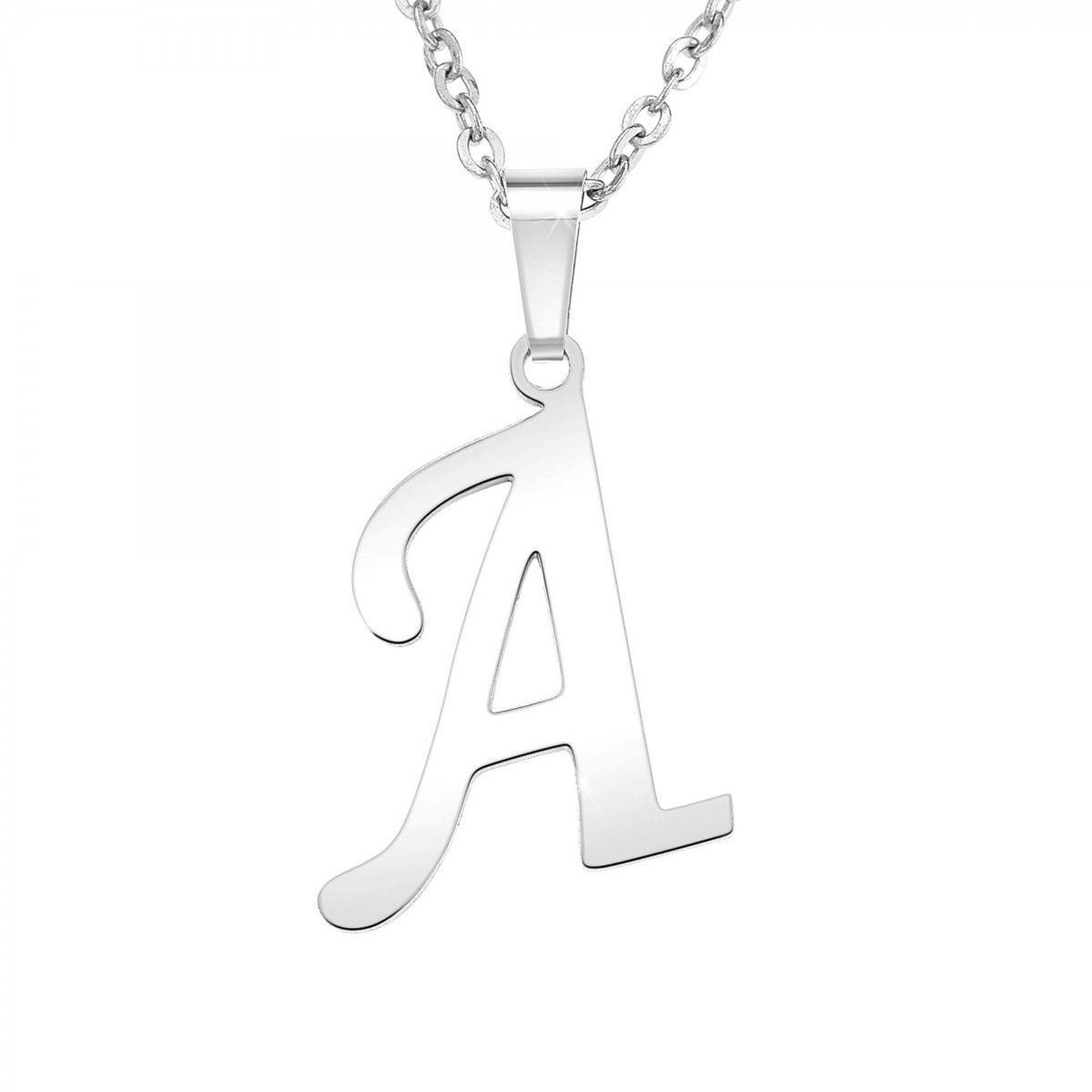 SC BOHEME Collier alphabet lettre A en acier inoxydable par SC Bohème