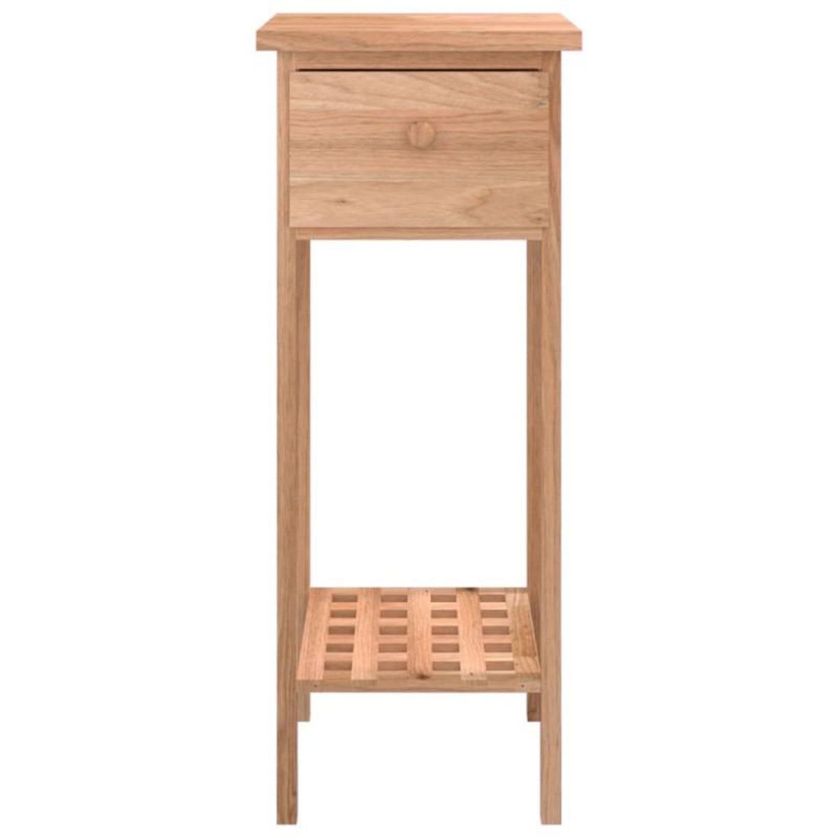 VIDAXL Table d appoint avec tiroir 25x25x60 cm Bois massif de noyer
