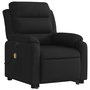 Voir la diapositive 3 : VIDAXL Fauteuil inclinable de massage electrique Noir Tissu