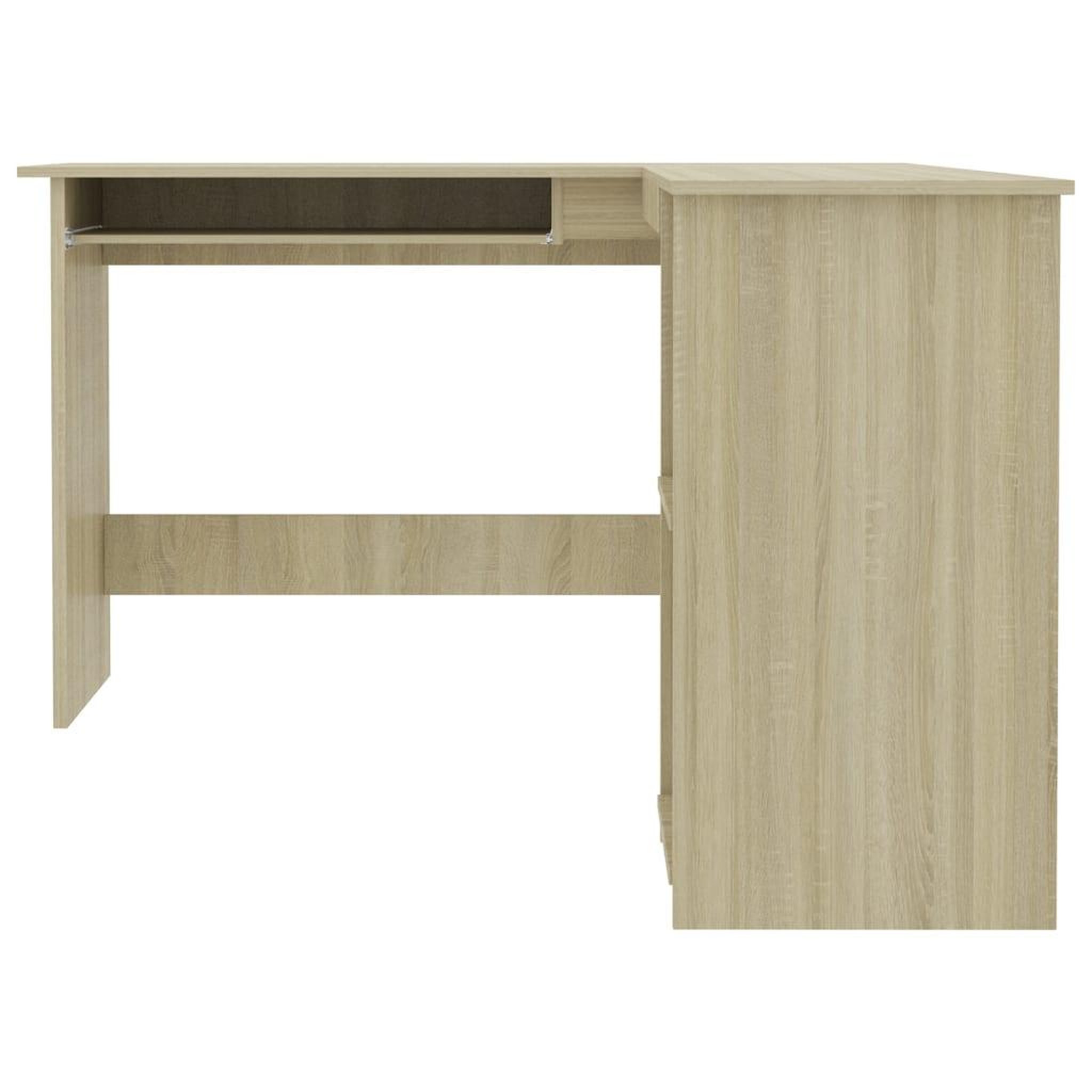 Voir la diapositive 4 : VIDAXL Bureau d'angle en forme de L Chene sonoma Bois d'ingenierie
