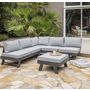 Voir la diapositive 1 : DCB GARDEN Salon bas de jardin en angle - 5/6 places - Aluminium - Anthracite