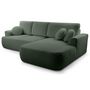 Voir la diapositive 6 : BEST MOBILIER Candela - canapé d'angle droit 4 places - convertible avec coffre - en tissu bouclette