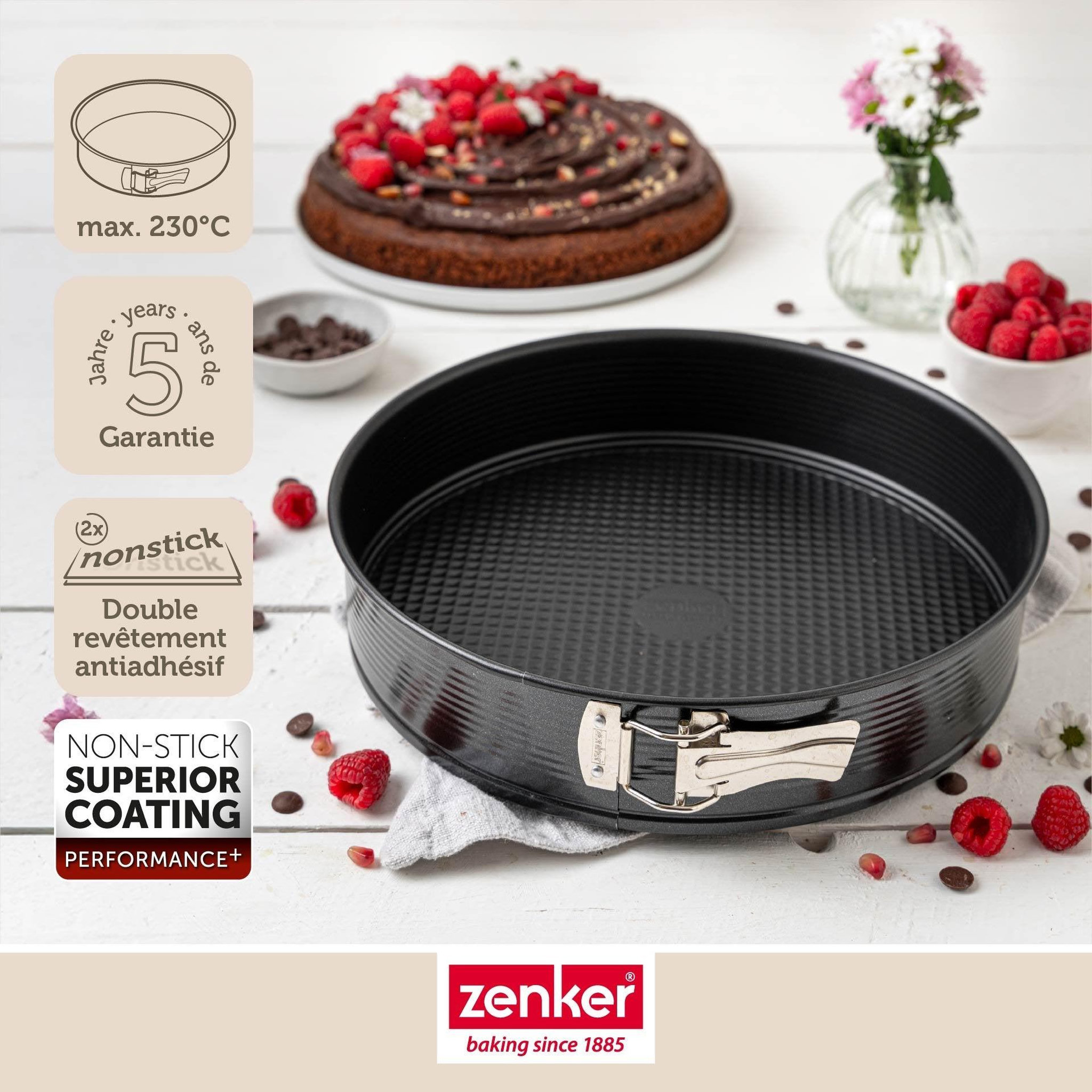 Voir la diapositive 4 : ZENKER Moule à manqué à charnière 28 cm zenker perfectback+