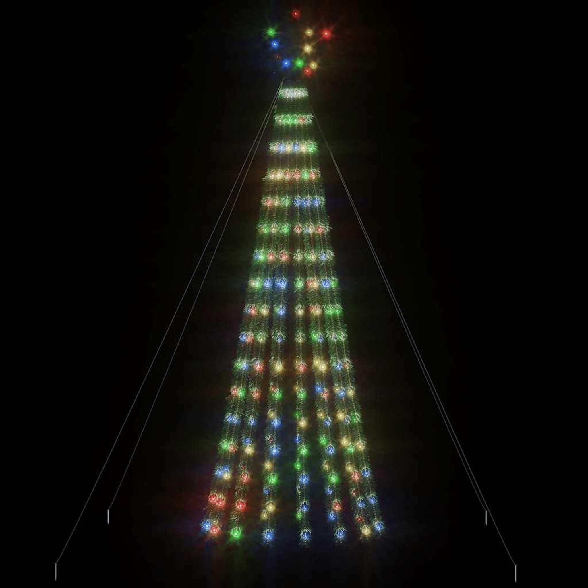 Voir la diapositive 3 : VIDAXL Sapin de Noël a LED 275 LED colorees 180 cm
