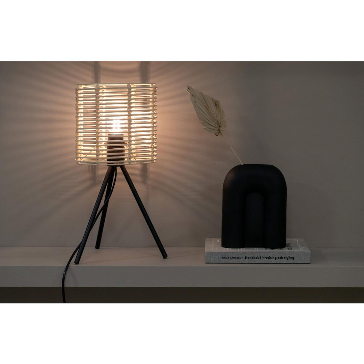 Paris Prix Lampe à Poser en Rotin  Fence  40cm Naturel