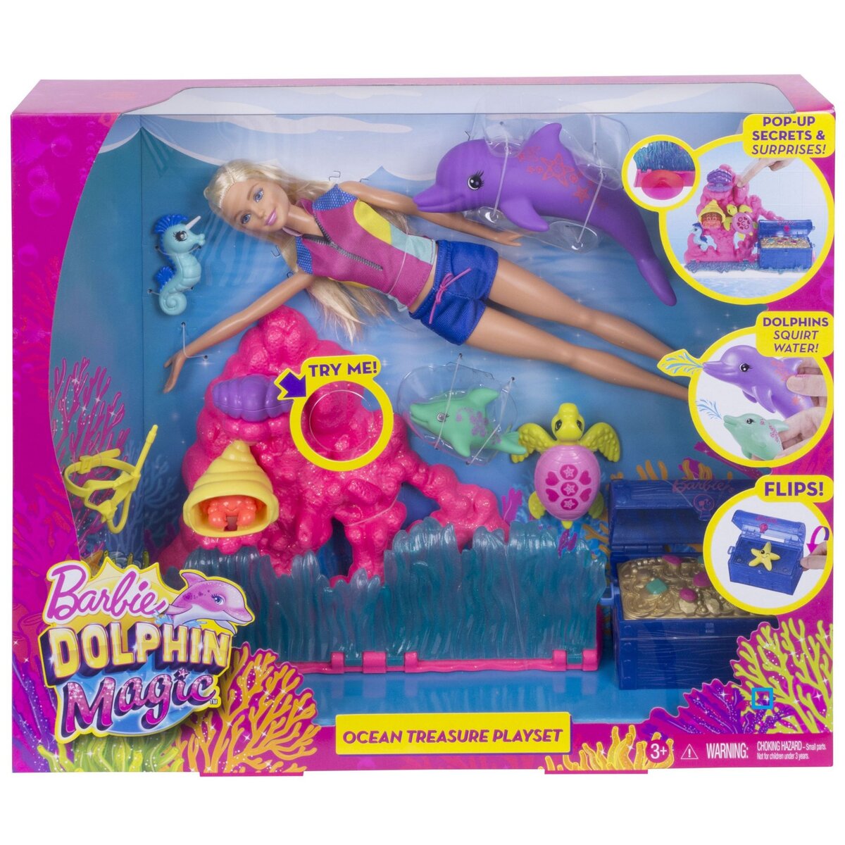 BARBIE Coffret mannequin La magie des dauphins - Barbie  