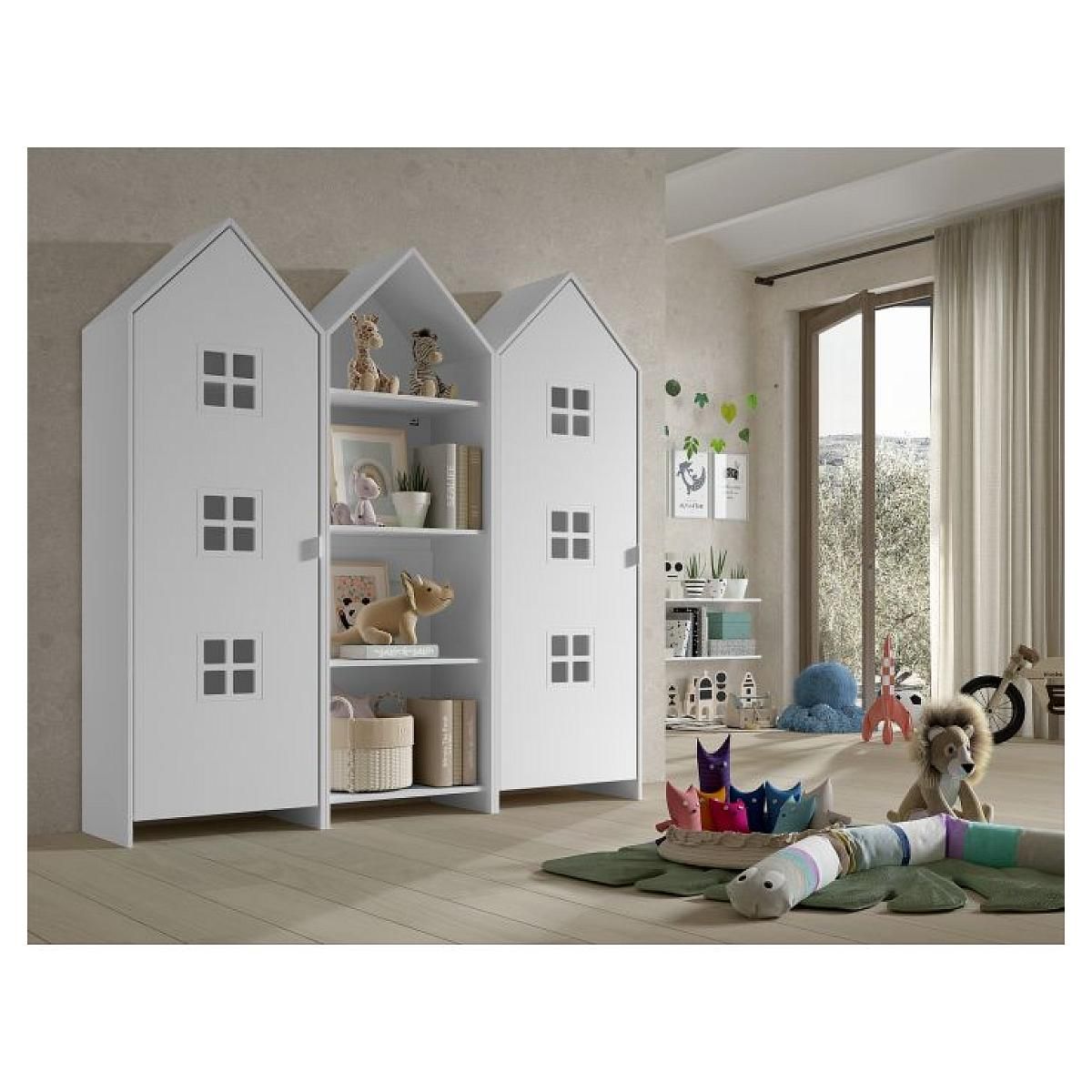 Vipack Combinaison D'armoires 3 Pièces Casami Bruges blanc gris