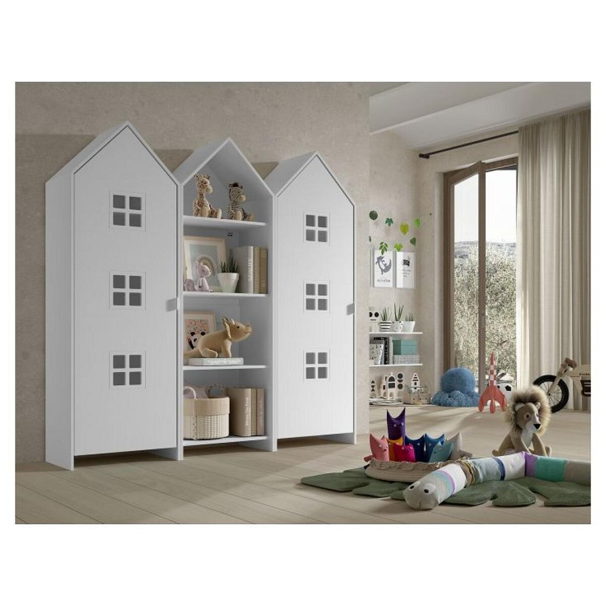 Vipack Combinaison D'armoires 3 Pièces Casami Bruges blanc gris