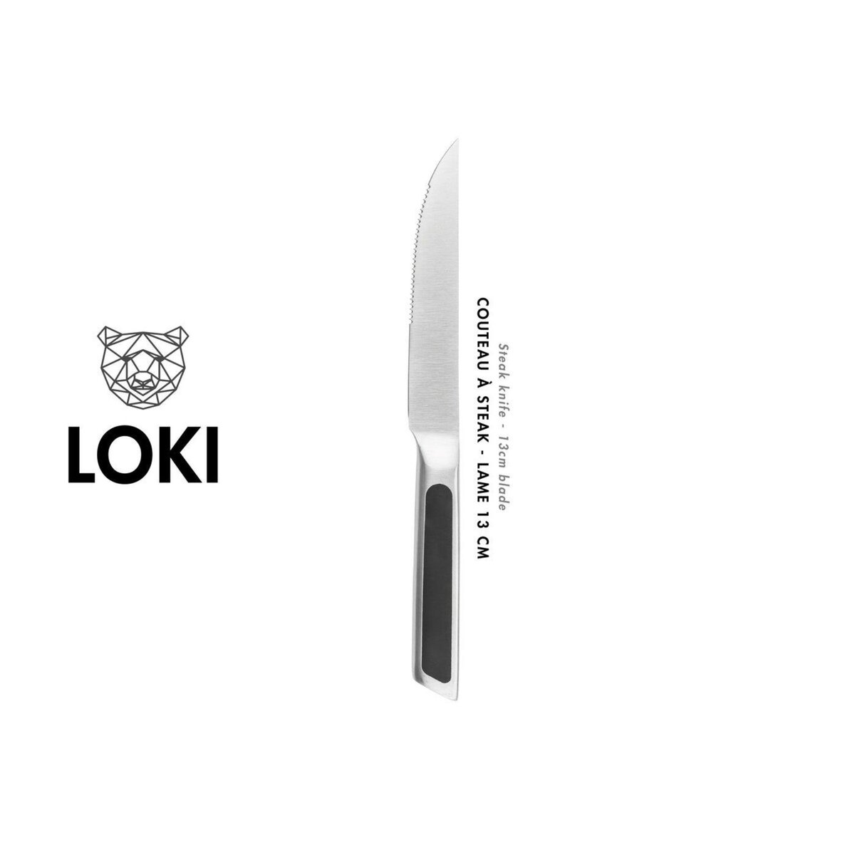 BJORN Couteaux à steak LOKI - 6 pièces