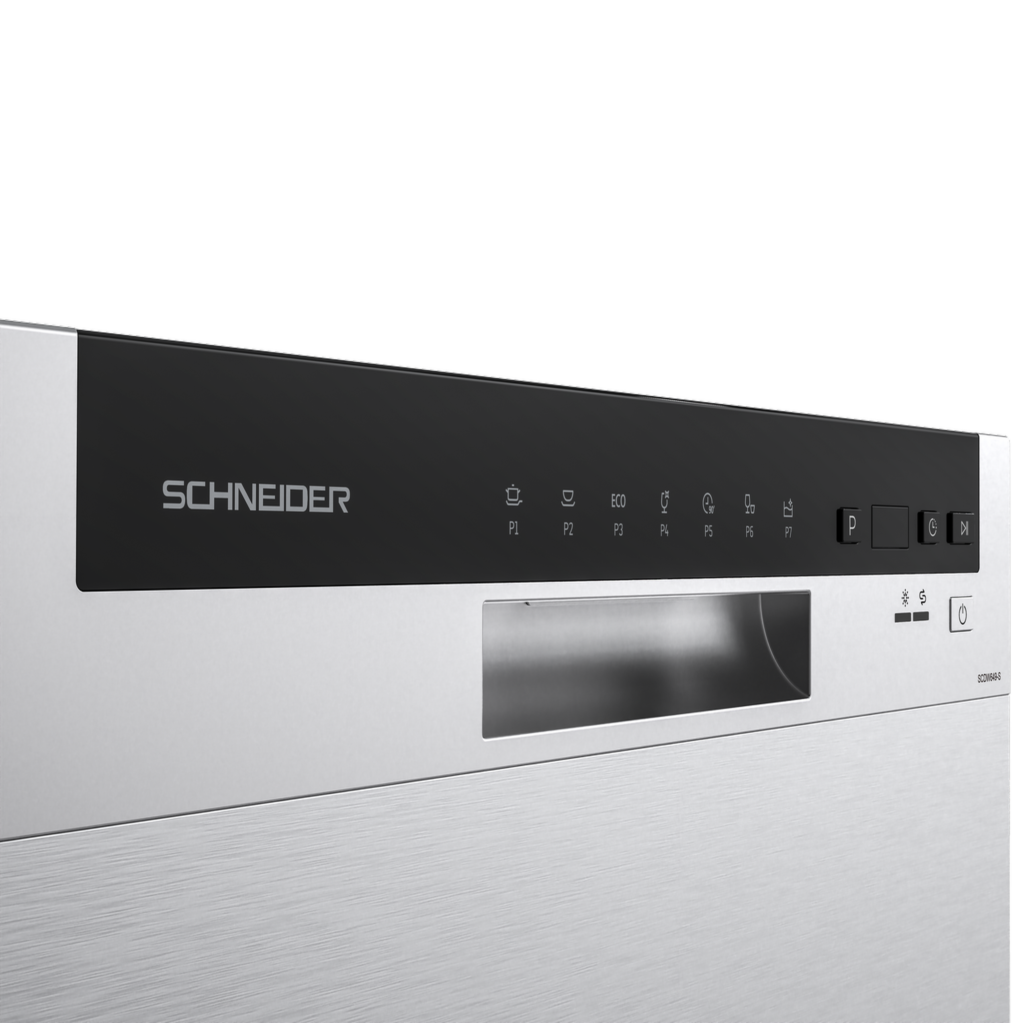Voir la diapositive 6 : SCHNEIDER Lave-vaisselle mini 6 couverts Silver - SCDW649-S