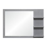 CENTRALE BRICO Miroir encadré l.85 x H.60 cm, effet chêne grisé, HOMESIGHT Seaside