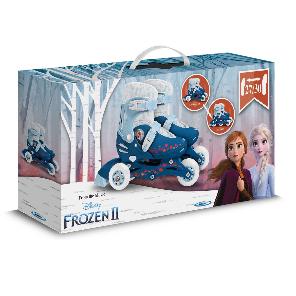 Reine des neiges Roller en ligne 2 en 1 T27 à 30 - Reine des Neiges 2 