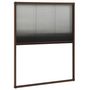 Voir la diapositive 4 : VIDAXL Moustiquaire plissee pour fenetre Aluminium Marron 80x100 cm