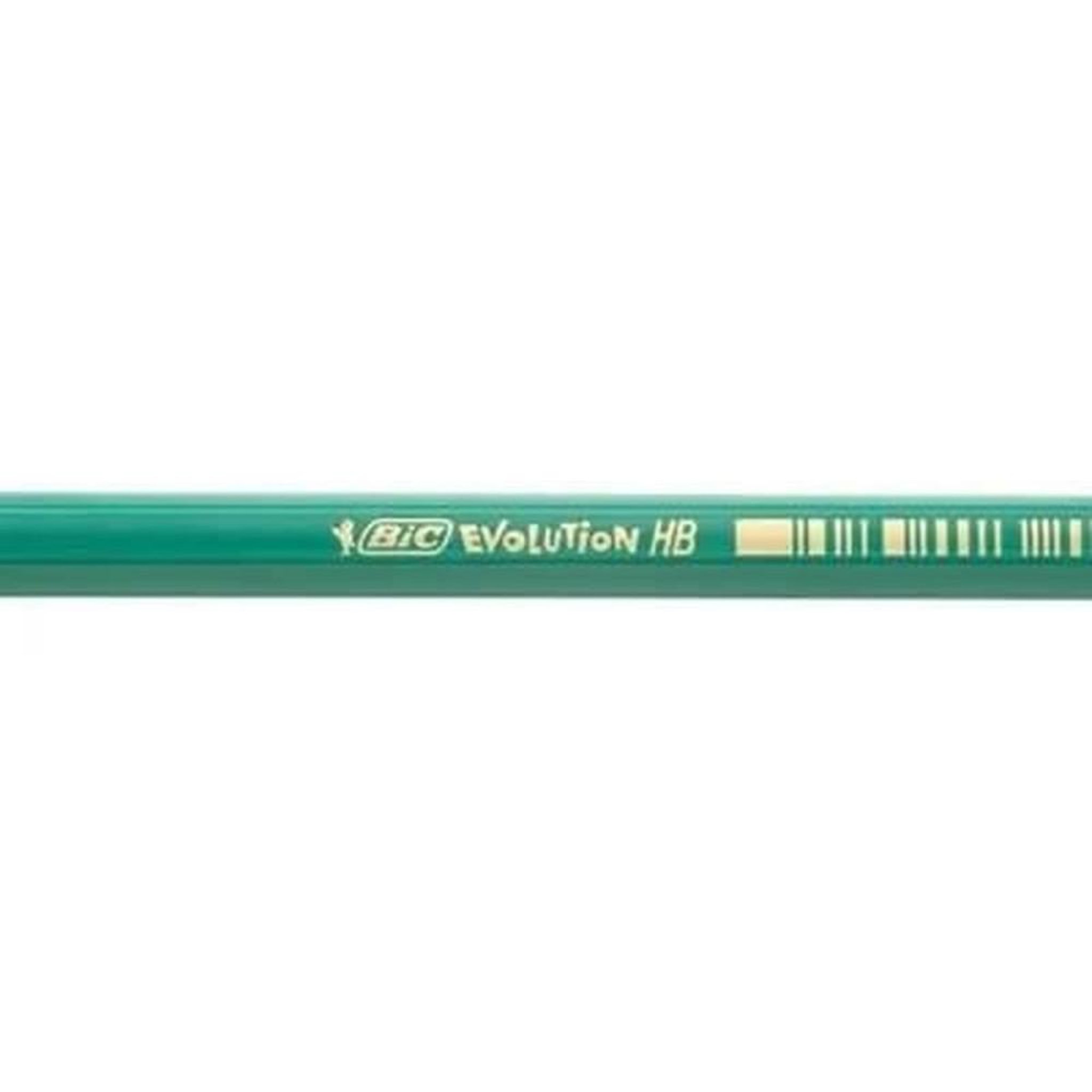 Voir la diapositive 4 : BIC Crayons graphite HB avec tête gomme sans bois 175 mm, lot de 12