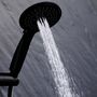 Voir la diapositive 4 : Paris Prix Ensemble Barre de Douche & Pommeau  5 Positions  24cm Noir