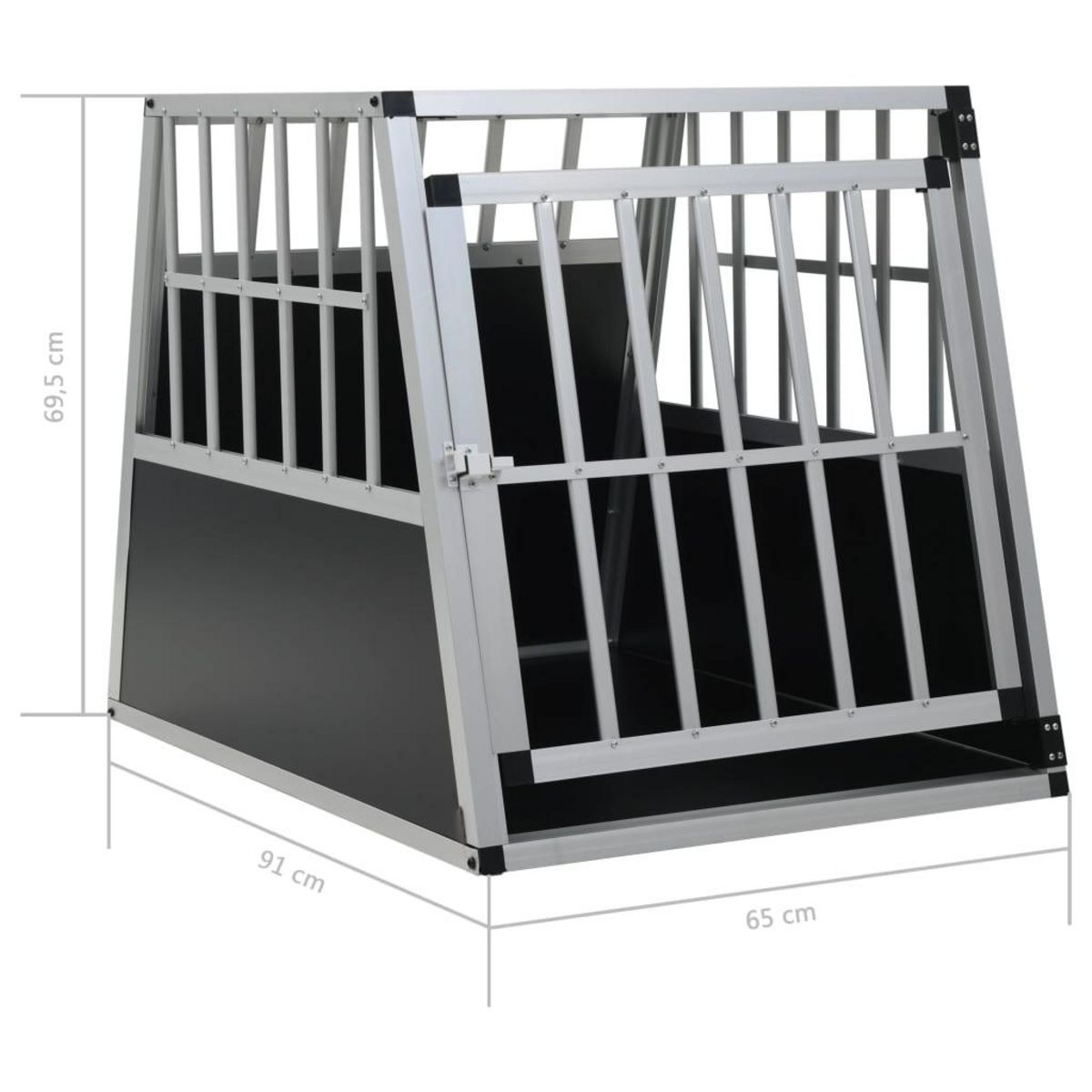 VIDAXL Cage pour chien avec une porte 65 x 91 x 69,5 cm