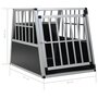 Voir la diapositive 6 : VIDAXL Cage pour chien avec une porte 65 x 91 x 69,5 cm