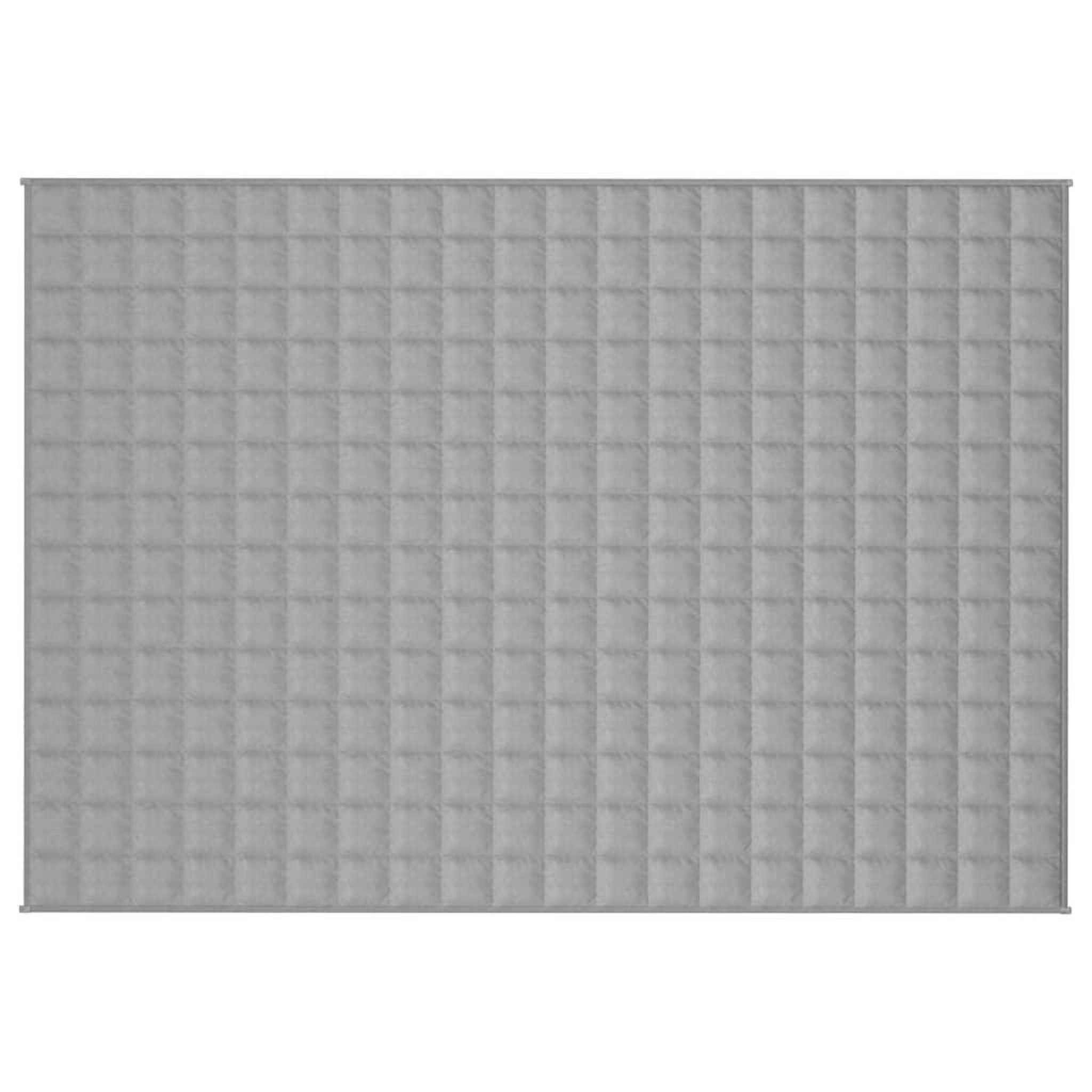 Voir la diapositive 3 : VIDAXL Couverture lestee Gris 135x200 cm 6 kg Tissu