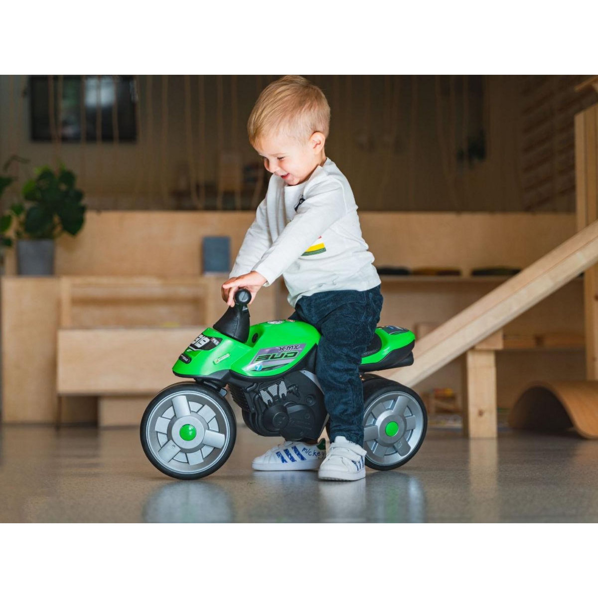 FALK Porteur enfant Moto Team Bud Racing 1 à 3 ans - Falk