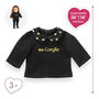 Voir la diapositive 5 : Corolle T-Shirt Noir et Or Manches Longues pour poupée ma Corolle