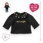 Voir la diapositive 5 : Corolle T-Shirt Noir et Or Manches Longues pour poupée ma Corolle