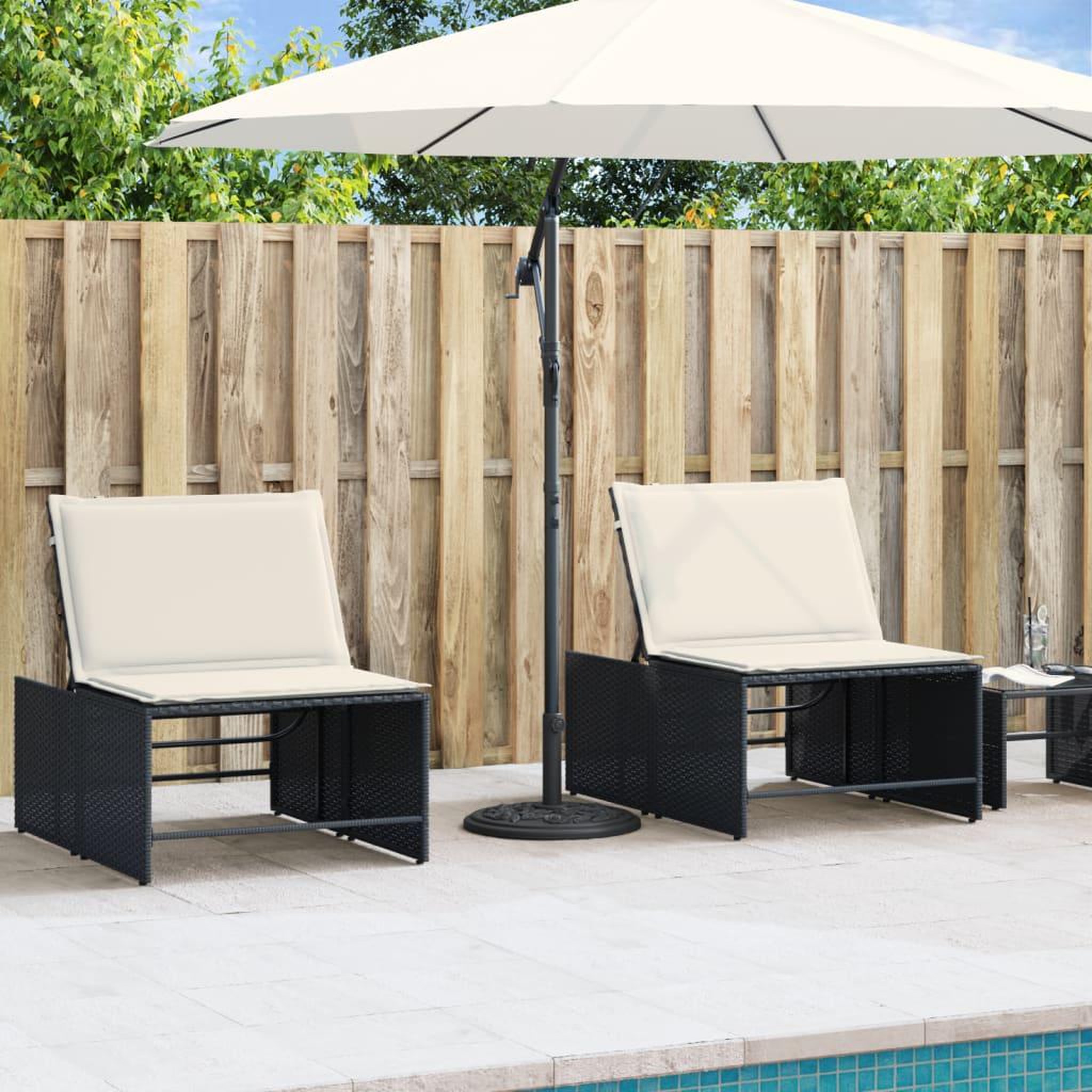 Voir la diapositive 3 : VIDAXL Base de parasol pour mats Ø38 / 48 mm 12 kg rond
