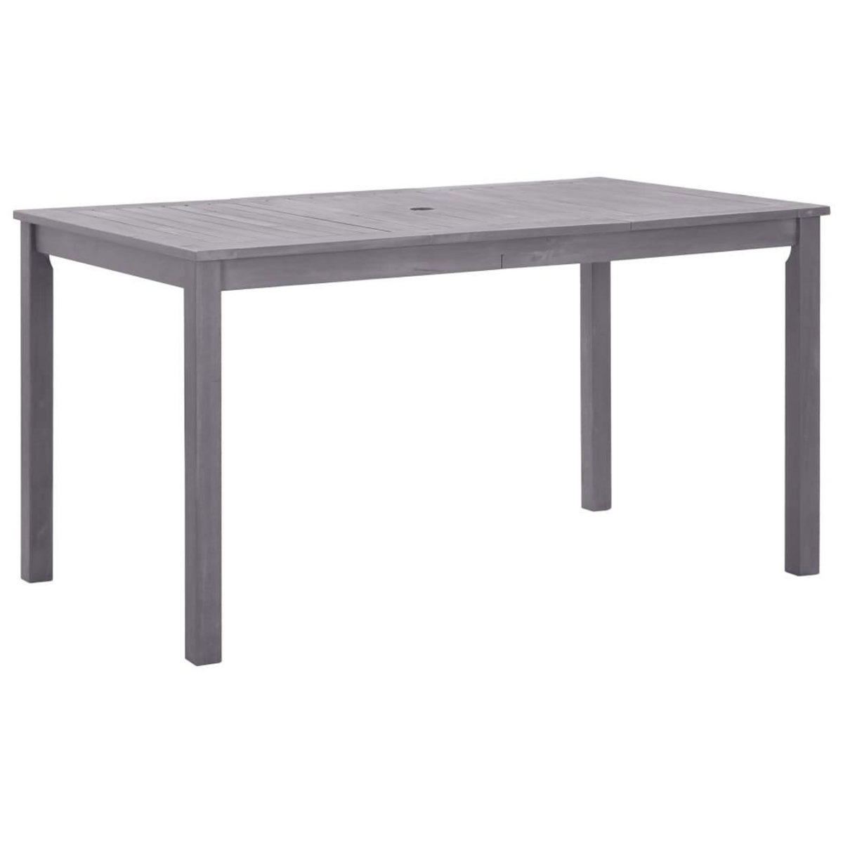 VIDAXL Table de jardin Delavage gris 140x80x74 cm Bois d'acacia massif