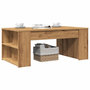 Voir la diapositive 1 : VIDAXL Table basse chene artisanal 102x55x42 cm bois d'ingenierie