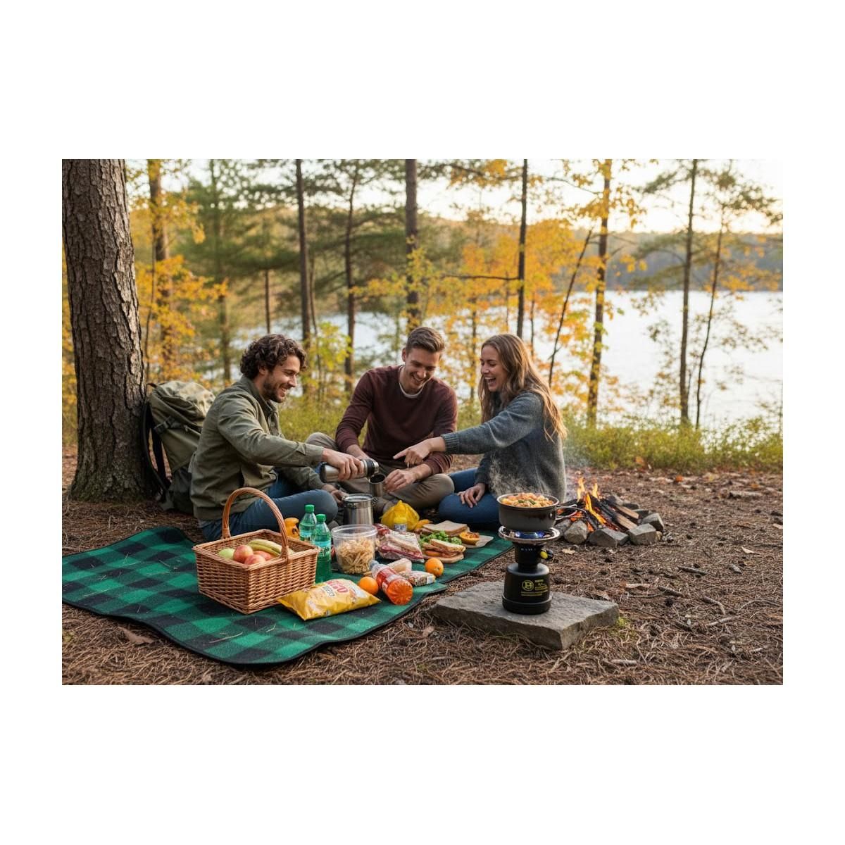 Proweltek Rechaud à gaz piezo 1300W Coque Acier Réchaud gaz Camping pour cartouche gaz 190g COOK60P