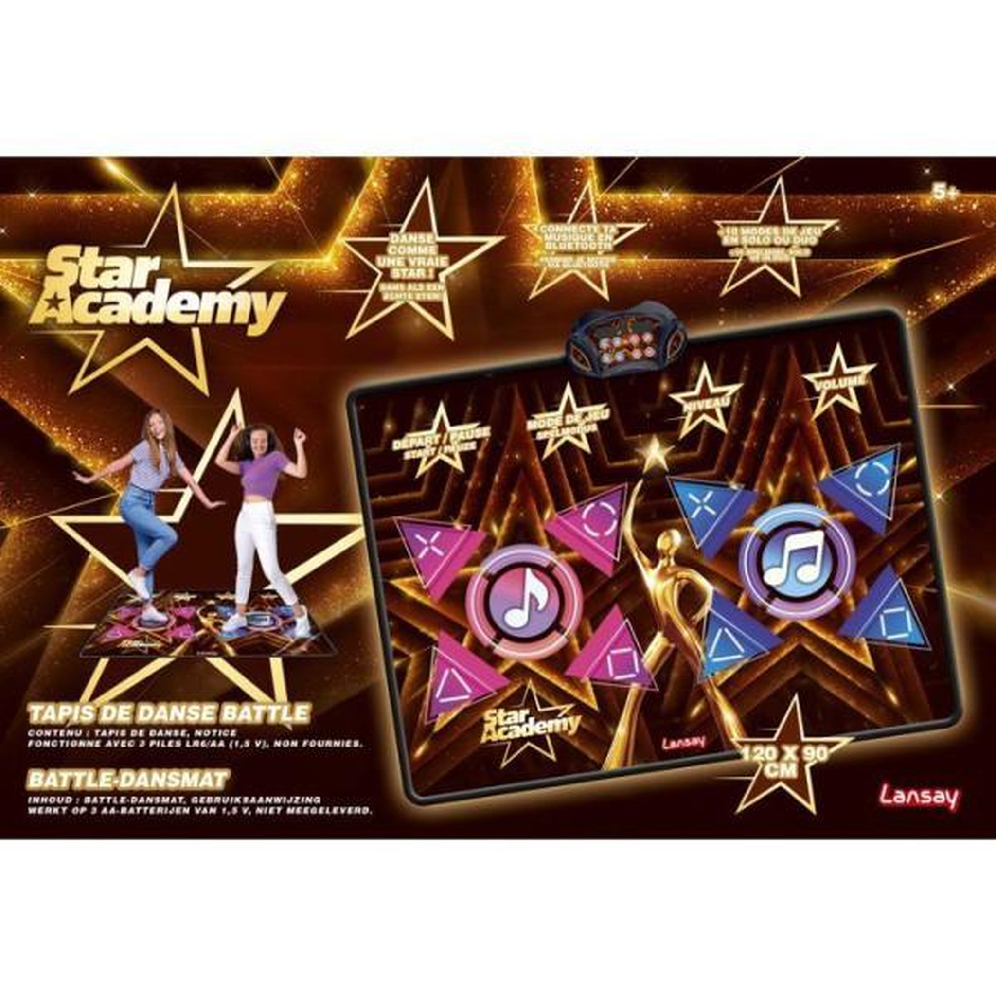 Voir la diapositive 5 : LANSAY Jeu musical - LANSAY - STAR ACADEMY - TAPIS DE DANSE BATTLE - Des 5 ans