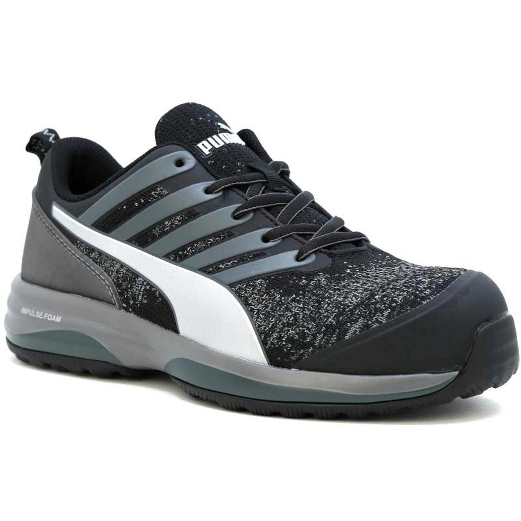 PUMA Baskets de sécurité basses CHARGE BLACK LOW S1P ESD HRO SRC noir gris P47 PUMA 64454 T.47