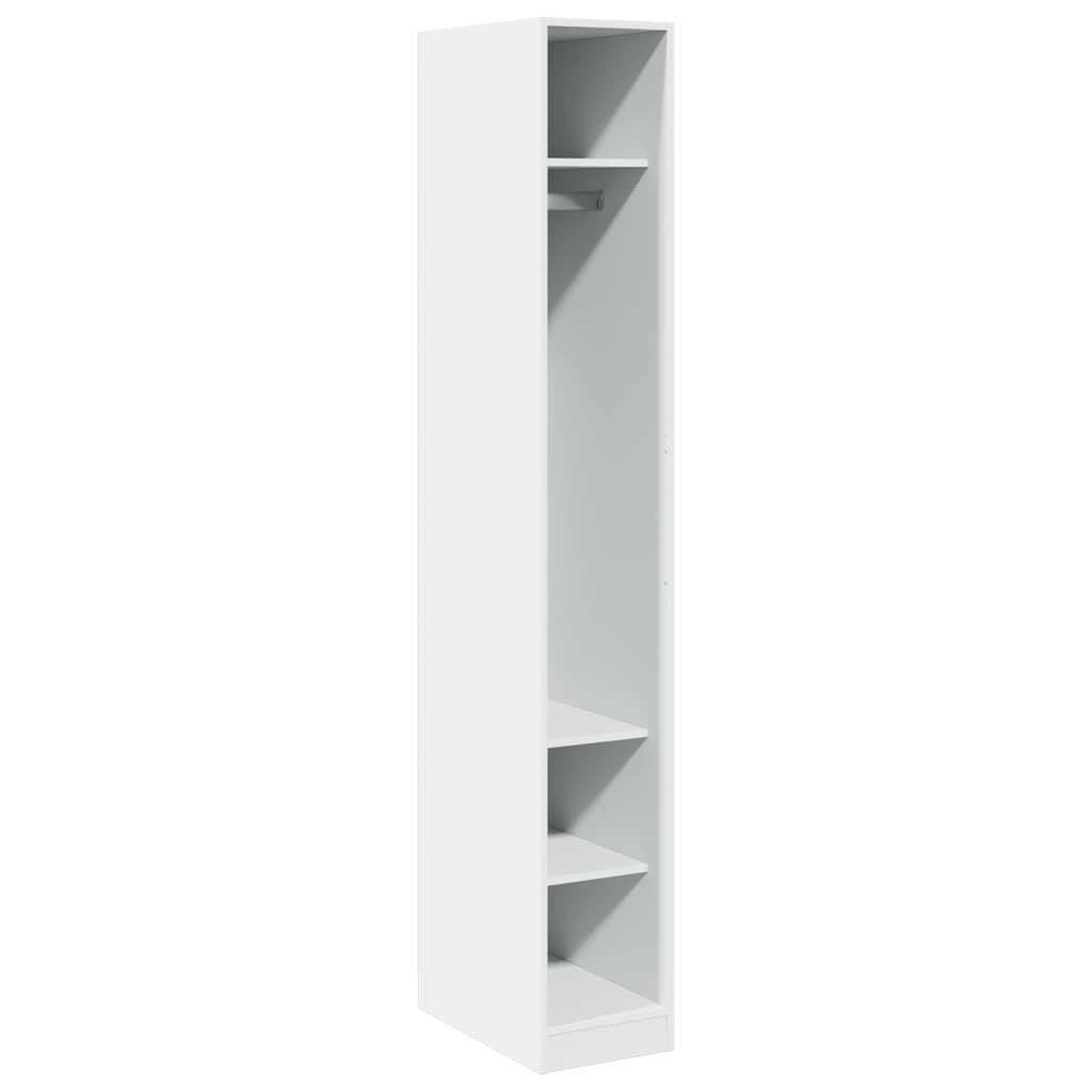 Voir la diapositive 2 : VIDAXL Garde-robe Blanc 30x50x200 cm Bois d'ingenierie