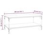 Voir la diapositive 6 : VIDAXL Table basse Chene marron 100x50x40 cm Bois d'ingenierie