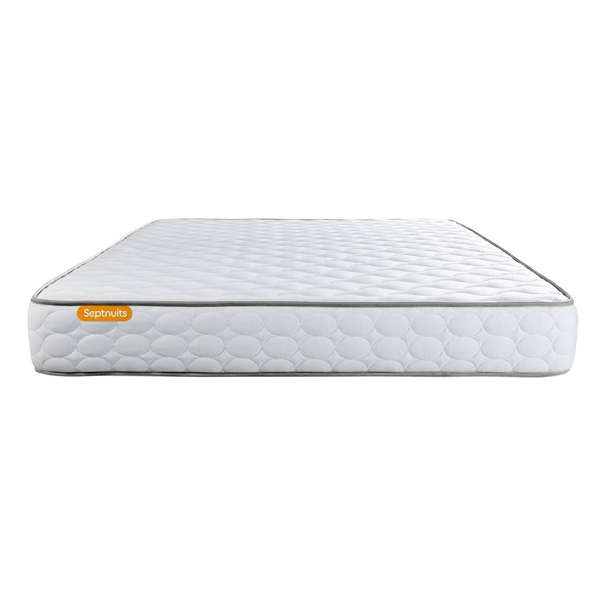 Voir la diapositive 3 : SEPTNUITS Matelas Mémoire de forme + double sommier gris Memo