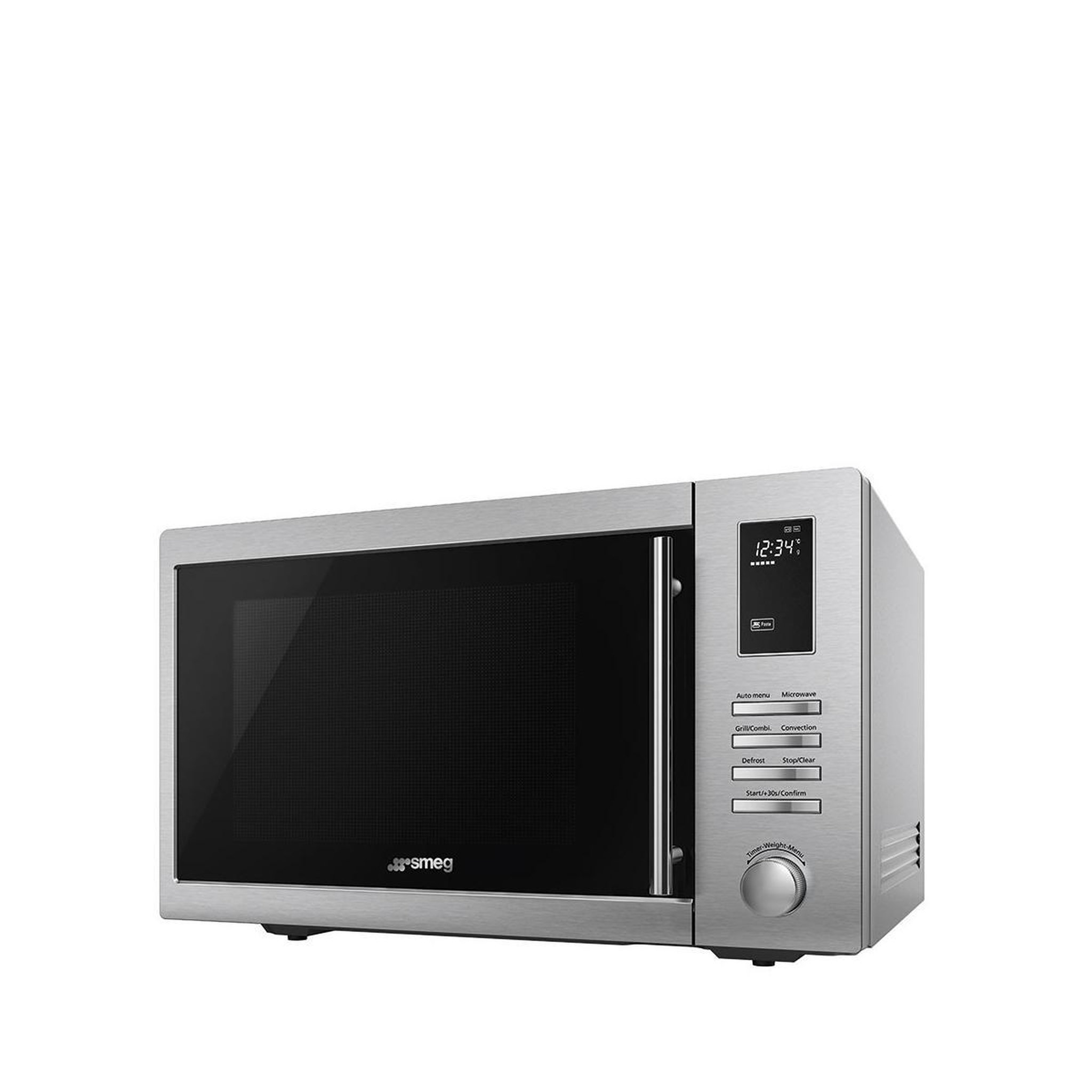 Voir la diapositive 3 : SMEG Four à micro-ondes combiné à surface plane smeg moe34cxi2 35 l 1100 w acier inoxydable noir