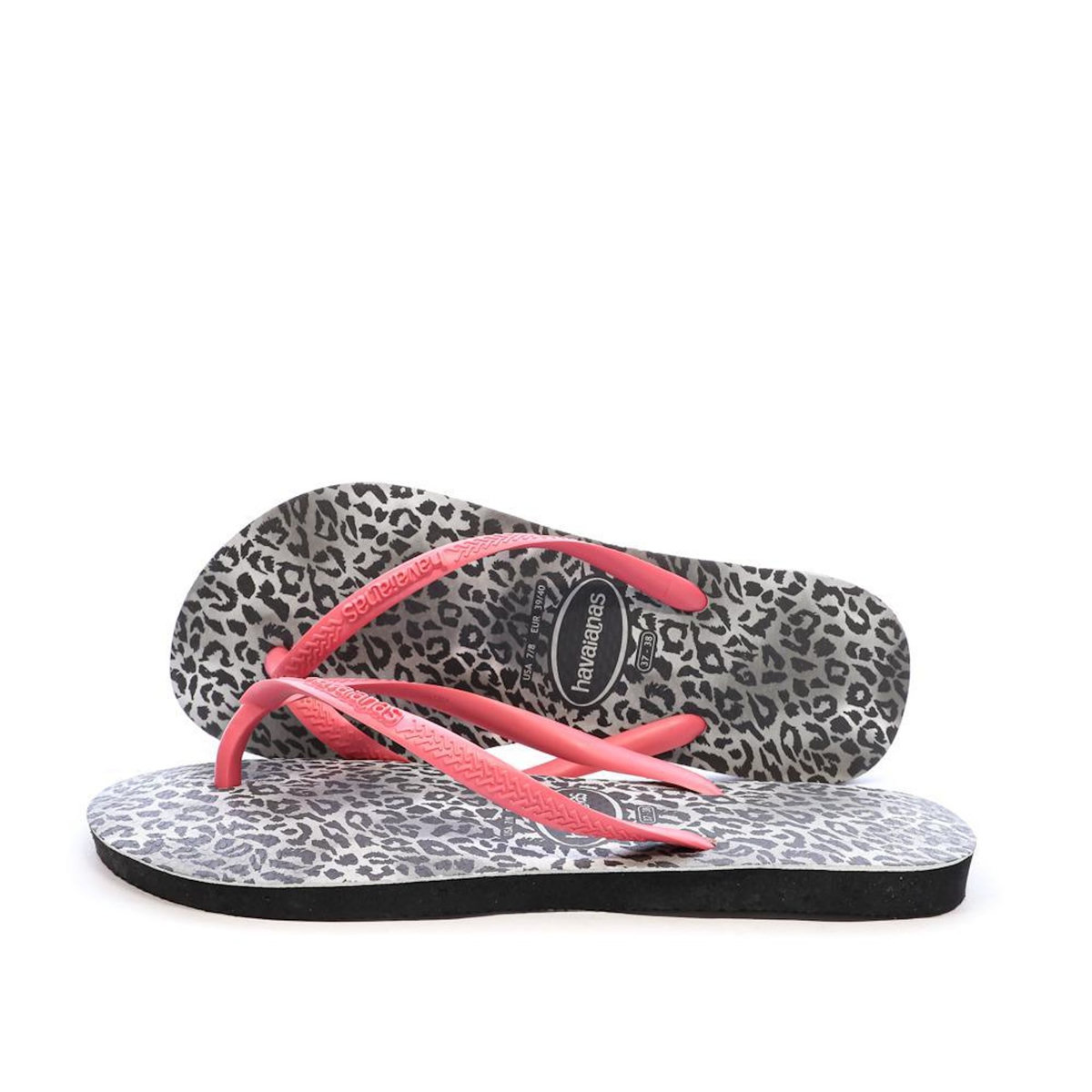 HAVAIANAS Tongs /Rose Femme Havaianas Hav Slim Leopard