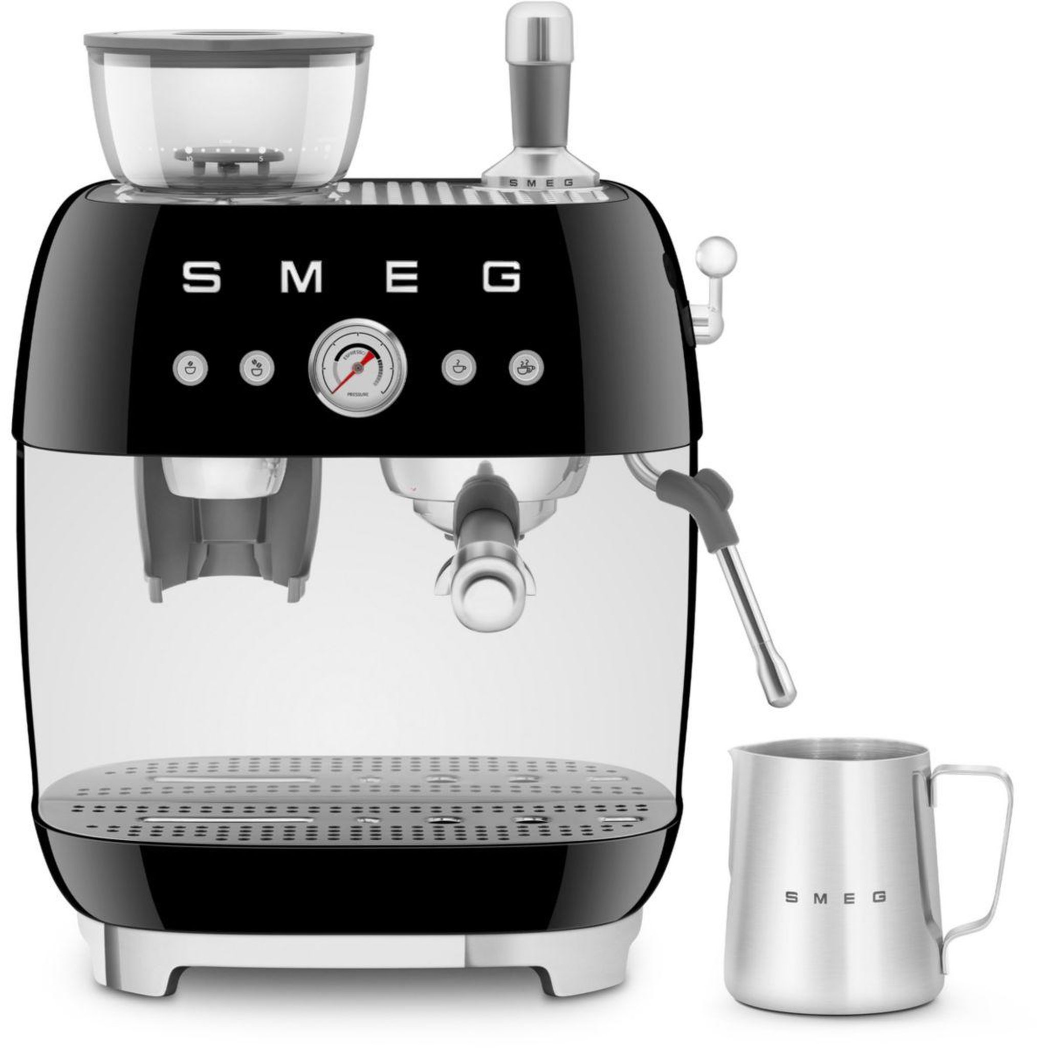 Voir la diapositive 3 : SMEG Expresso broyeur egf03bleu black