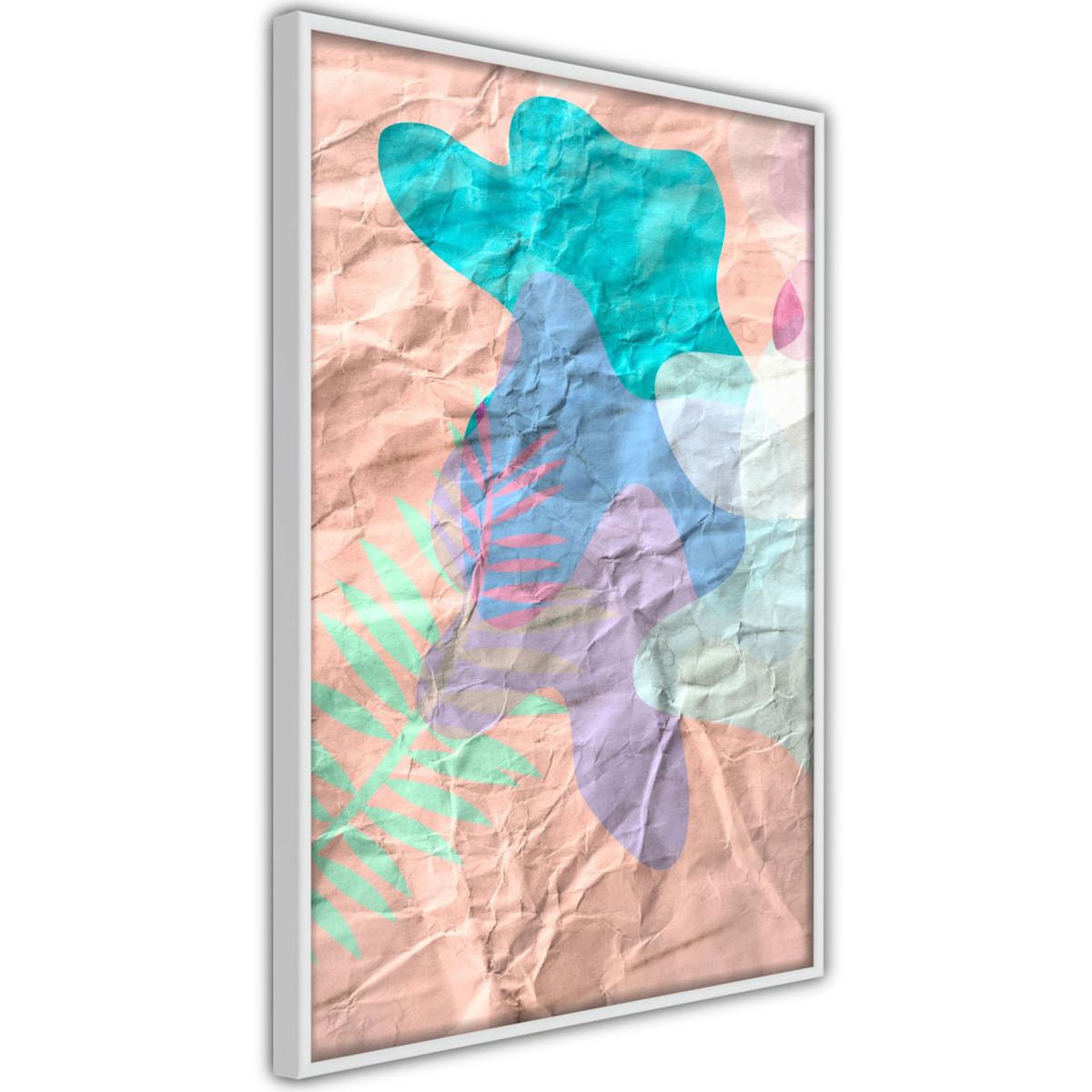 Paris Prix Affiche Murale Encadrée  Colourful Camouflage Peach