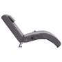 Voir la diapositive 4 : VIDAXL Chaise longue de massage avec oreiller gris similicuir