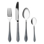 SECRET DE GOURMET Ménagère 24 Pièces Inox  Carya  Gris