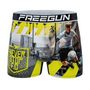 Voir la diapositive 5 : FREEGUN Lot de 3 boxers homme  Street Sport