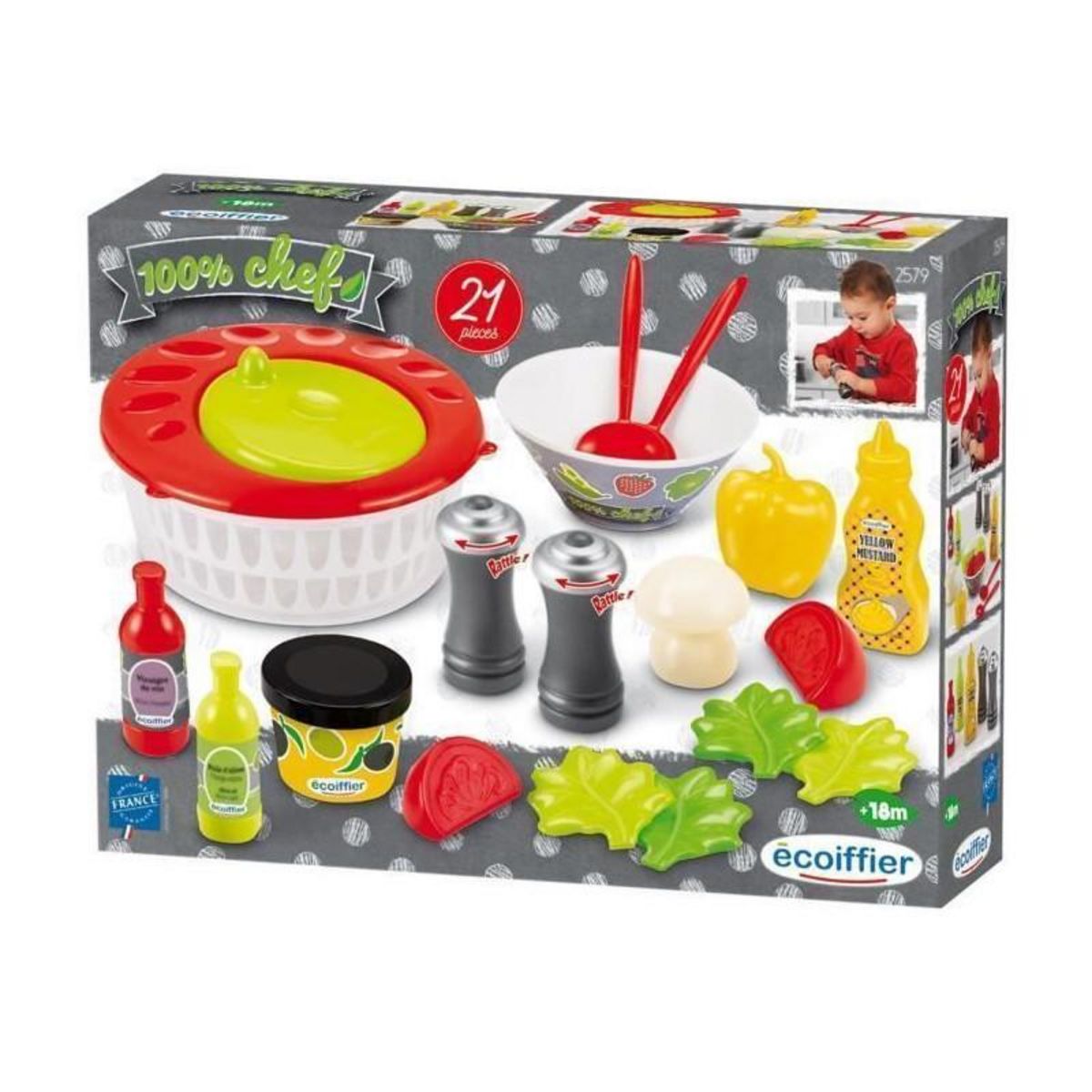 Ecoiffier ECOIFFIER - 2579 - Coffret salade composee