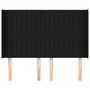 Voir la diapositive 3 : VIDAXL Tete de lit avec oreilles Noir 147x16x118/128 cm Tissu