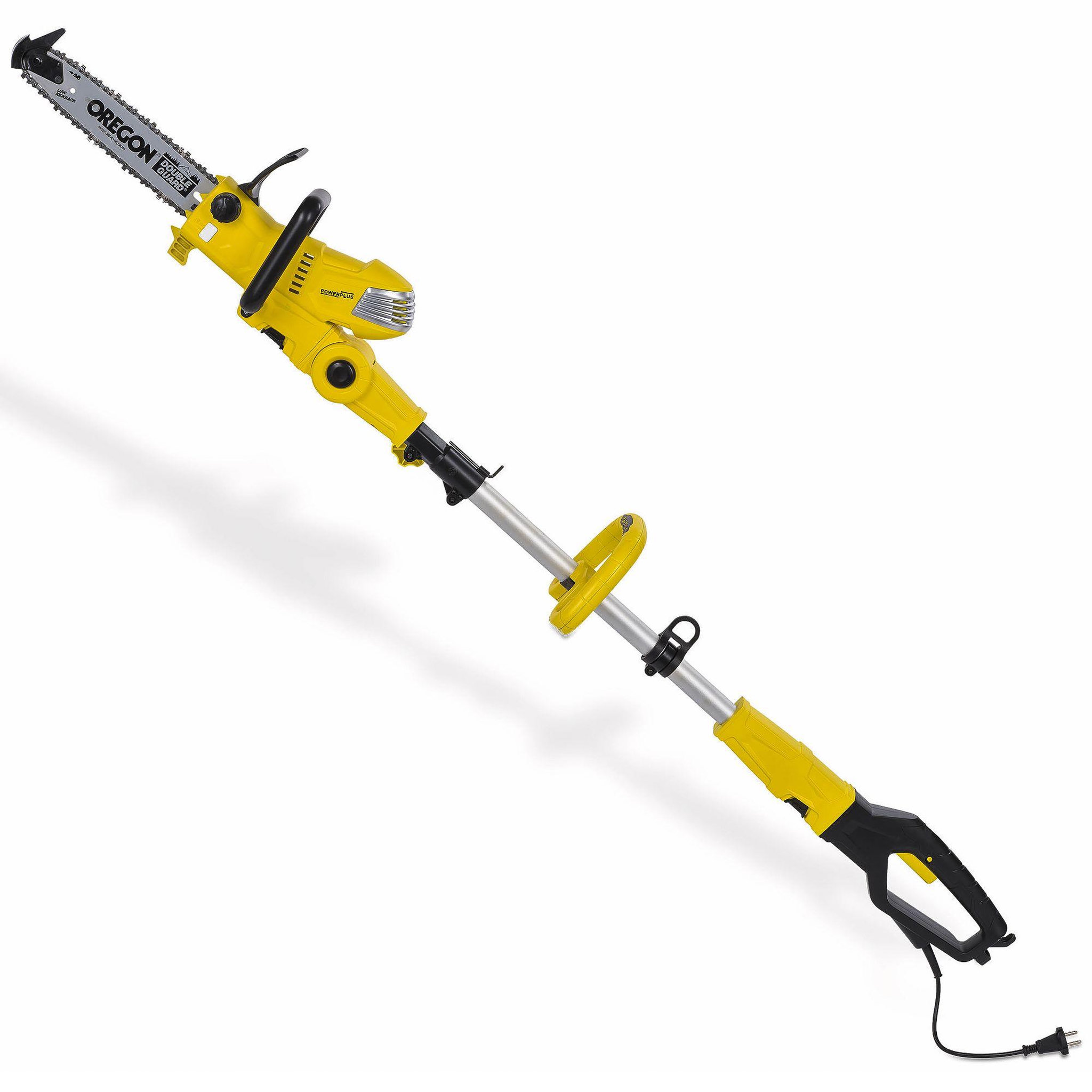 Voir la diapositive 1 : POWERPLUS Tronçonneuse élagueuse télescopique 900w