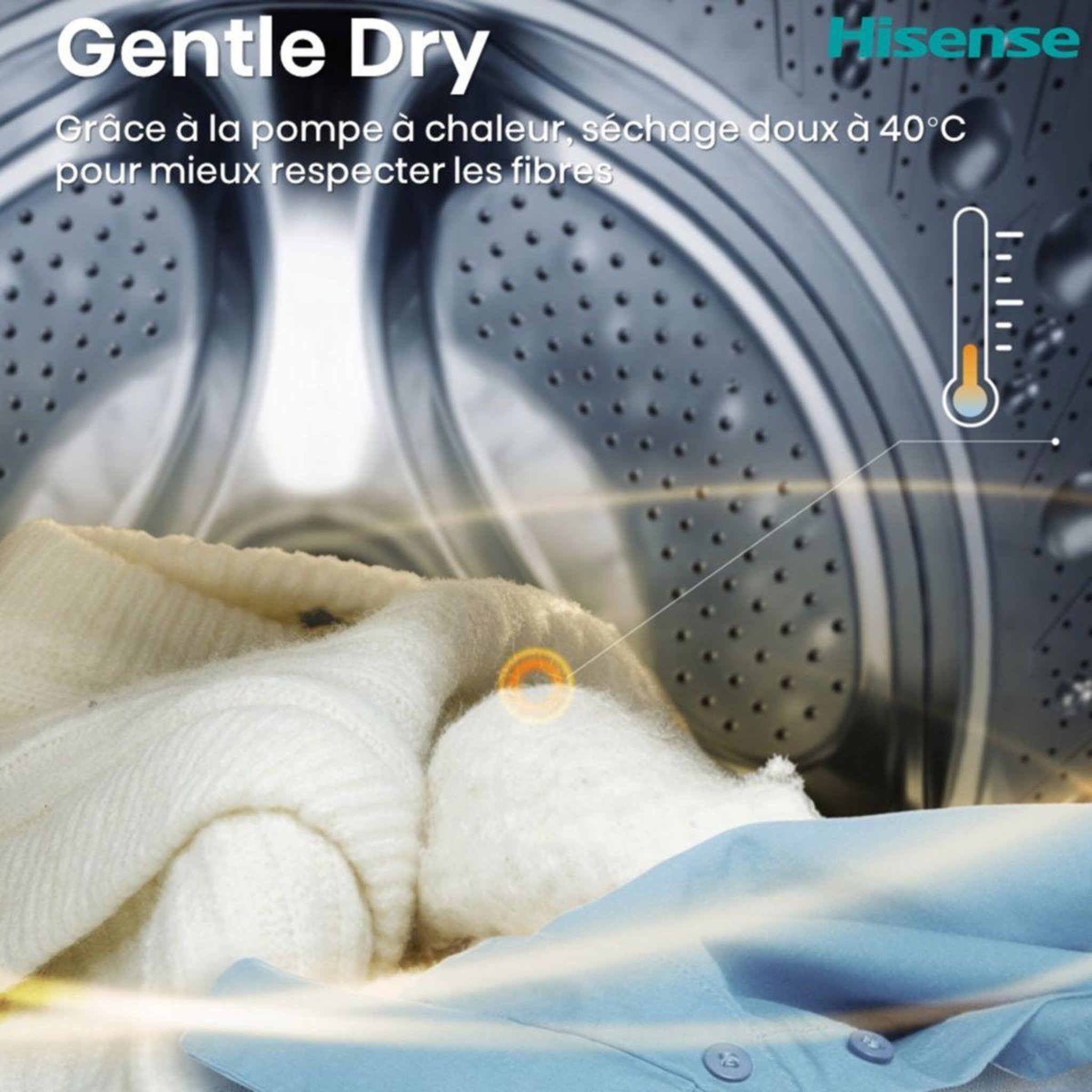 Voir la diapositive 5 : Hisense Lave linge séchant hublot wd5i1245bwrh