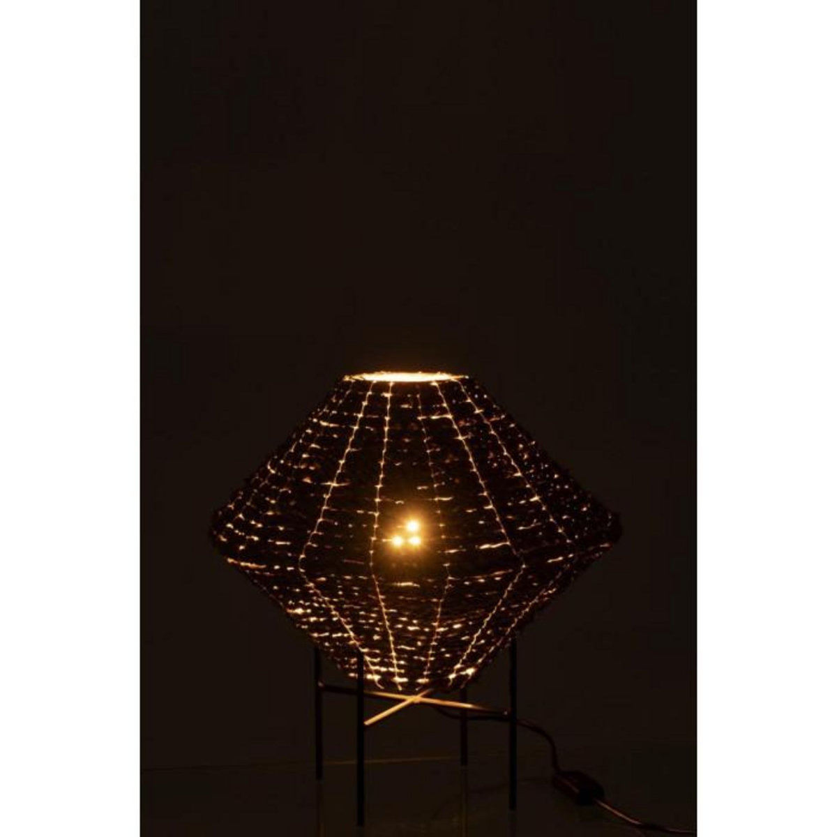 Paris Prix Lampe Suspension en Jonc  Soucoupe  35cm Naturel
